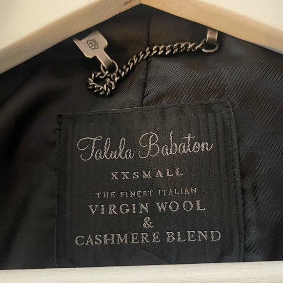 Aritzia Babaton XXS Wool/Cashmere blend coat black - Picture 3 of 6